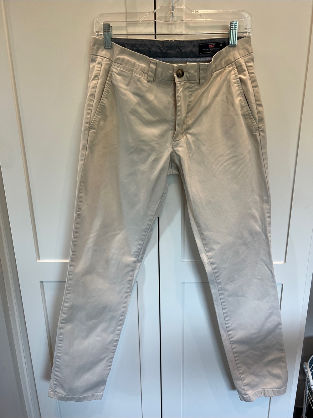 Vineyard Vines Men's Cream Chinos - Slim Straight